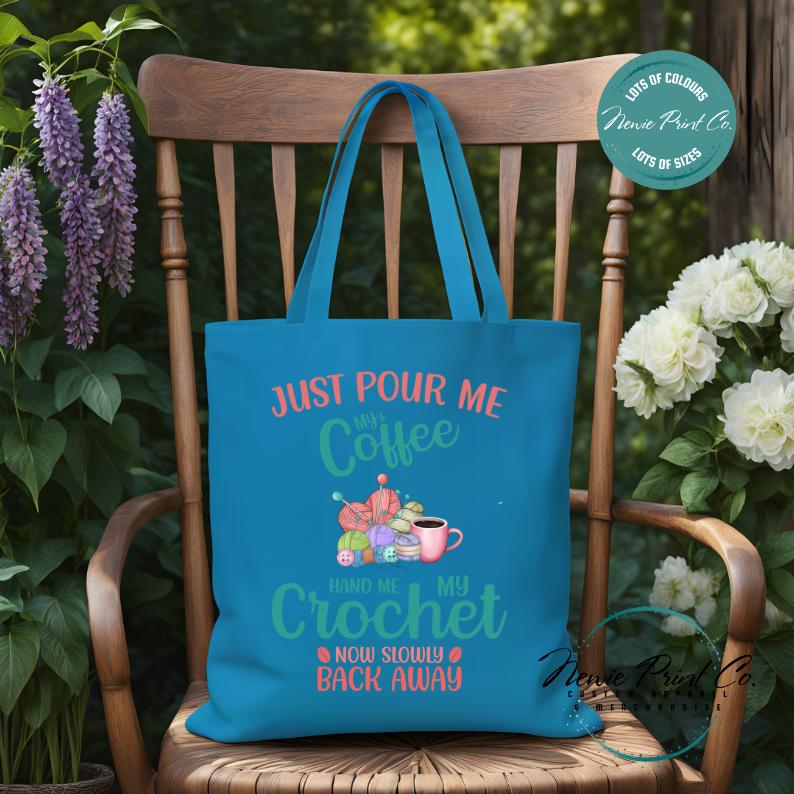 Coffee & Crochet - Tote/Library Bags