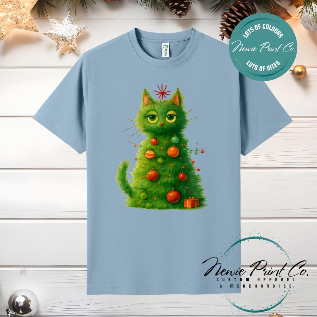 Cat Christmas Tree - Christmas Tee