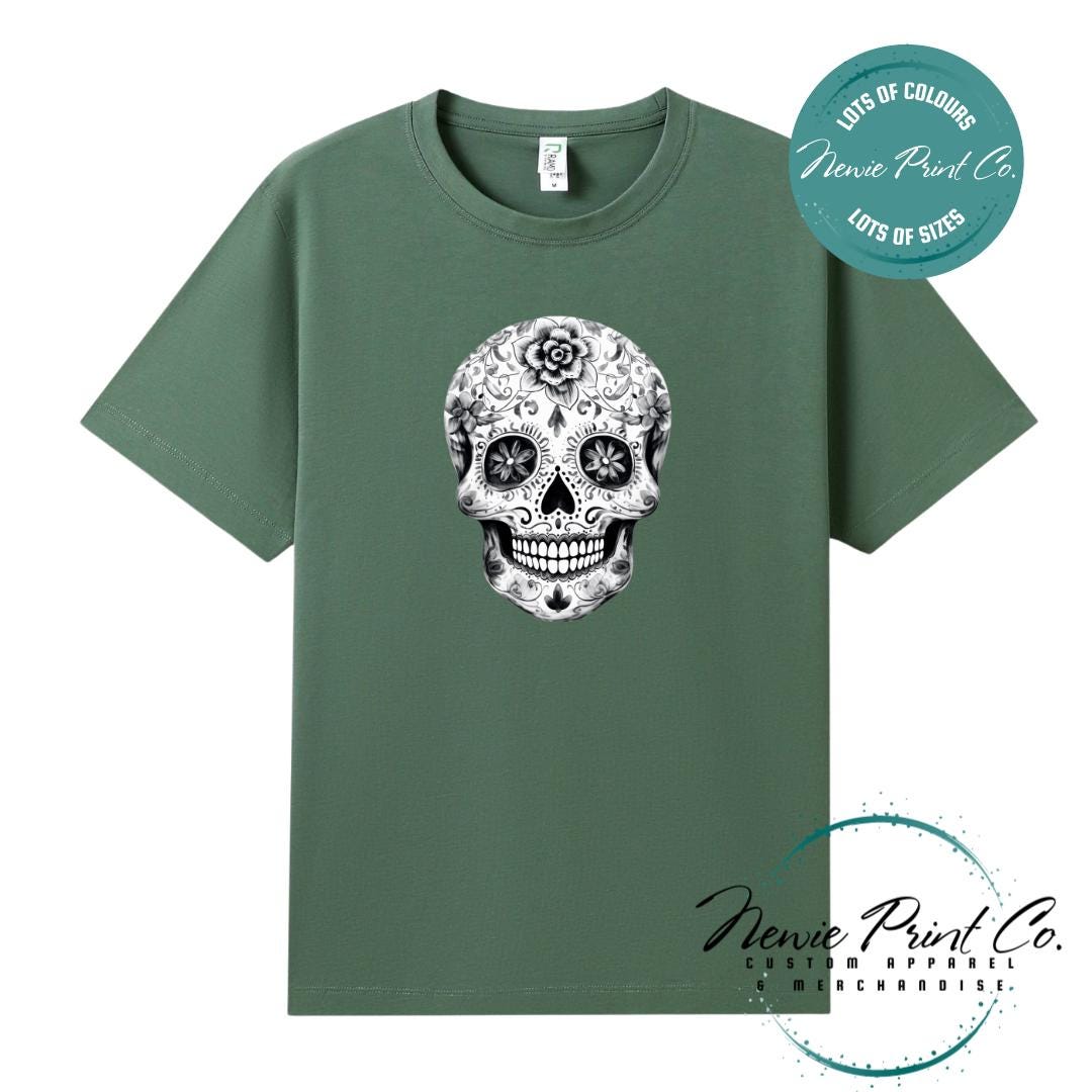 Custom Halloween t-shirts printed in Australia, featuring spooky designs and optional personalised names — perfect for Halloween parties, school events, or family matching outfits.
