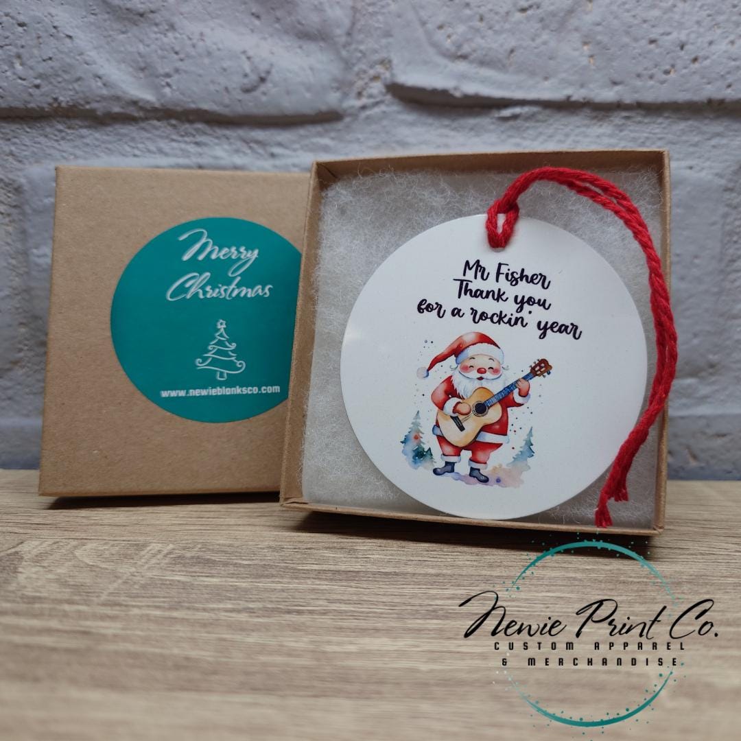 Personalized engagement ornament, New Beginning, Gift for Couple, First Christmas Present, Our First Christmas Engaged with Gift Box