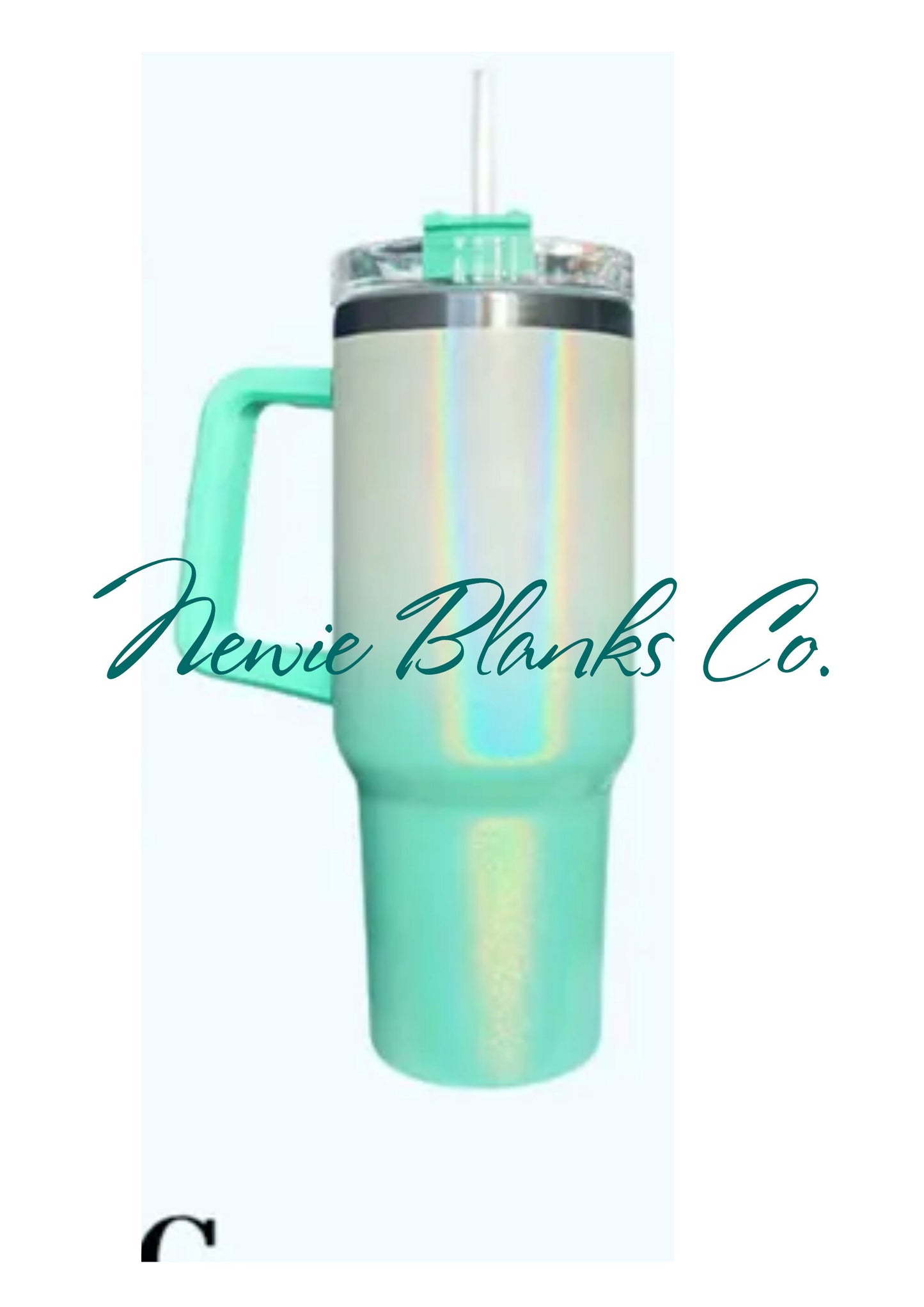 Sublimation Blank 40oz Shimmer Tumbler with Straw