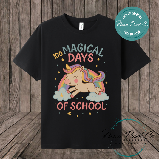 Celebrate 100 Days of School with custom t-shirts! Personalised with names, printed on premium cotton. Fast shipping Australia-wide.