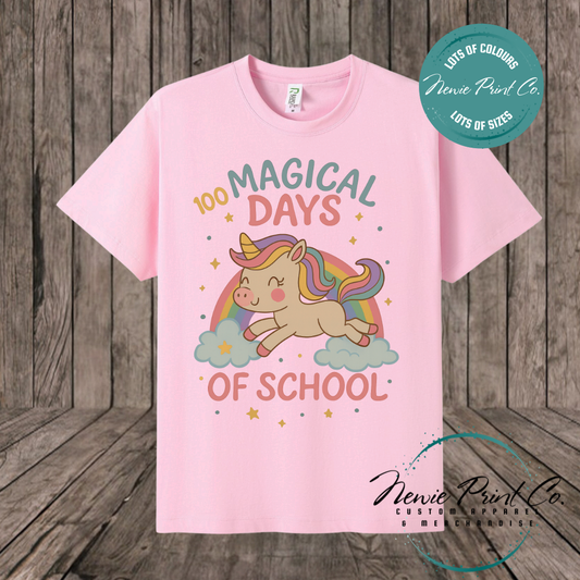Celebrate 100 Days of School with custom t-shirts! Personalised with names, printed on premium cotton. Fast shipping Australia-wide.