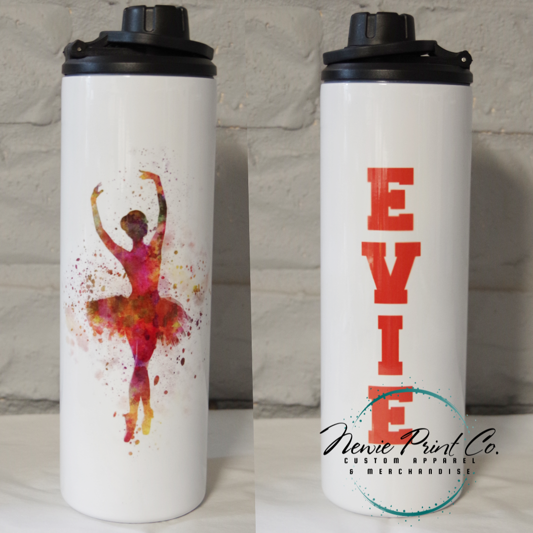 Ballet - Insulated Personalised Drink Bottles - Printed