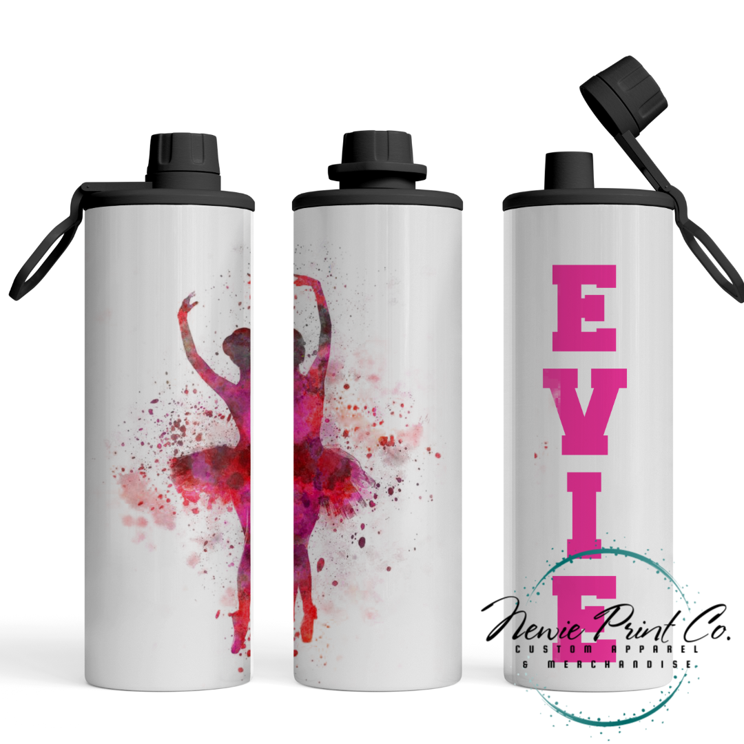 Ballet - Insulated Personalised Drink Bottles - Printed