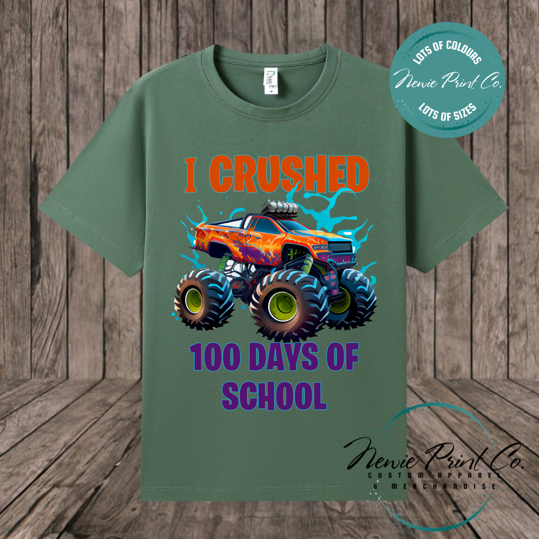Celebrate 100 Days of School with custom t-shirts! Personalised with names, printed on premium cotton. Fast shipping Australia-wide.