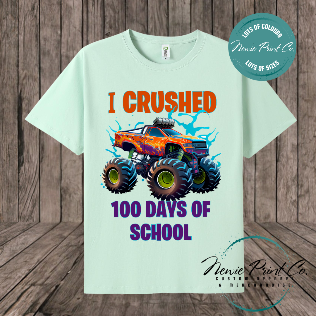 Celebrate 100 Days of School with custom t-shirts! Personalised with names, printed on premium cotton. Fast shipping Australia-wide.