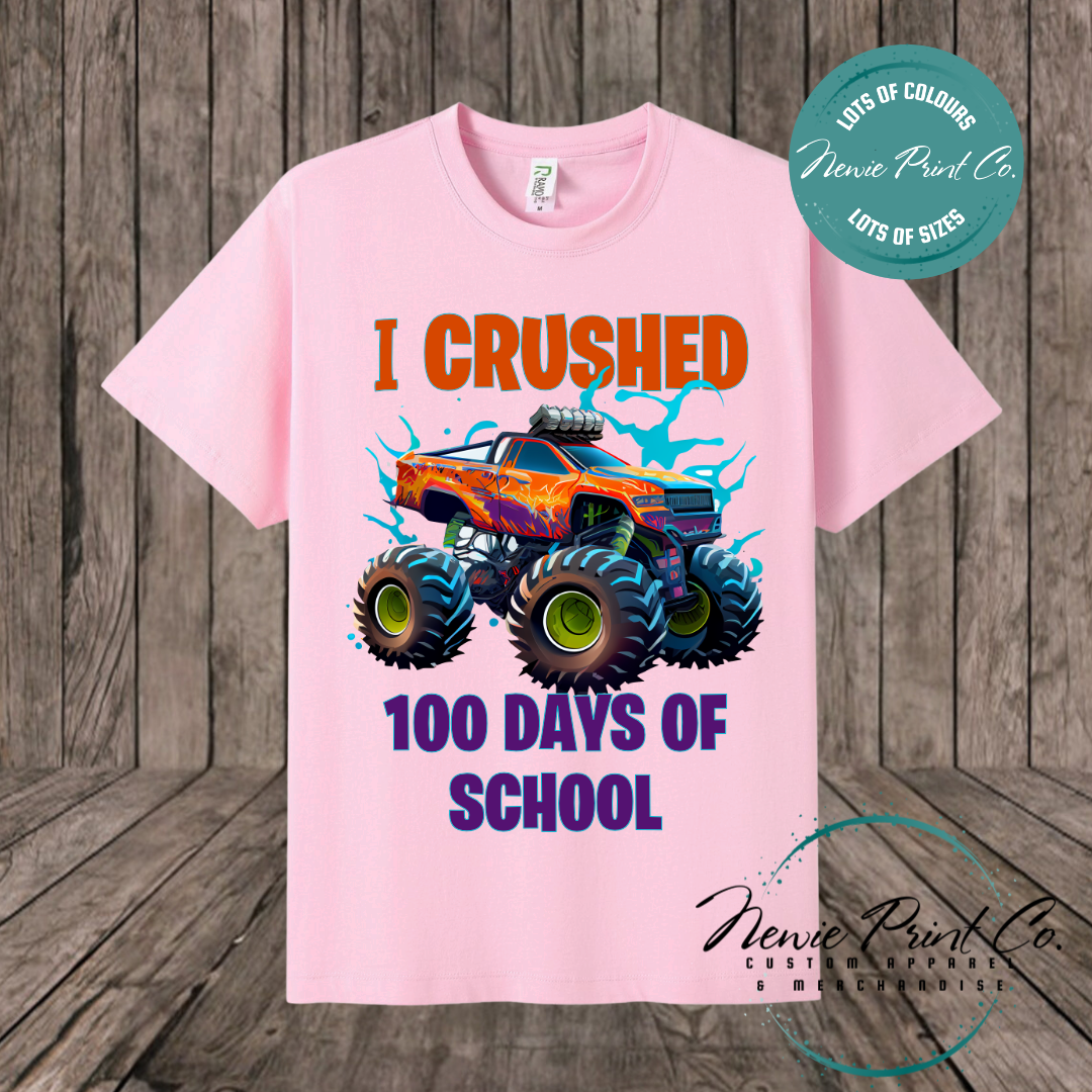 Celebrate 100 Days of School with custom t-shirts! Personalised with names, printed on premium cotton. Fast shipping Australia-wide.