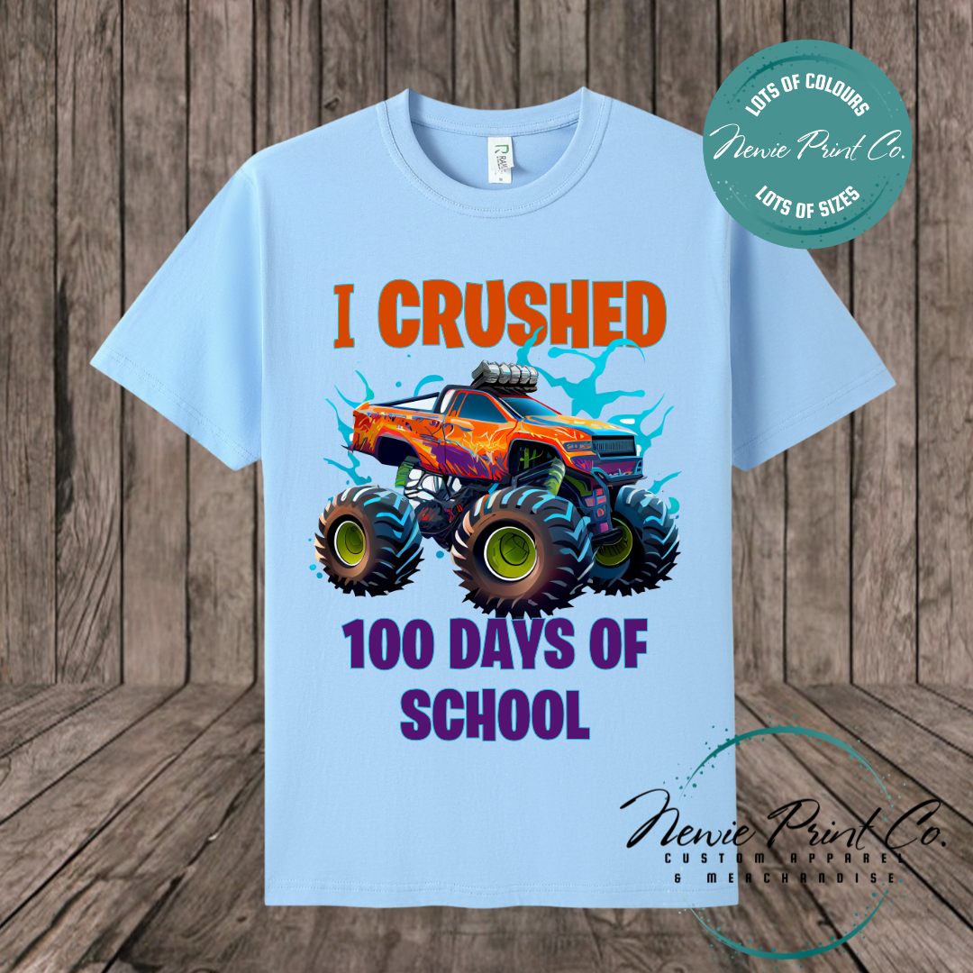Celebrate 100 Days of School with custom t-shirts! Personalised with names, printed on premium cotton. Fast shipping Australia-wide.