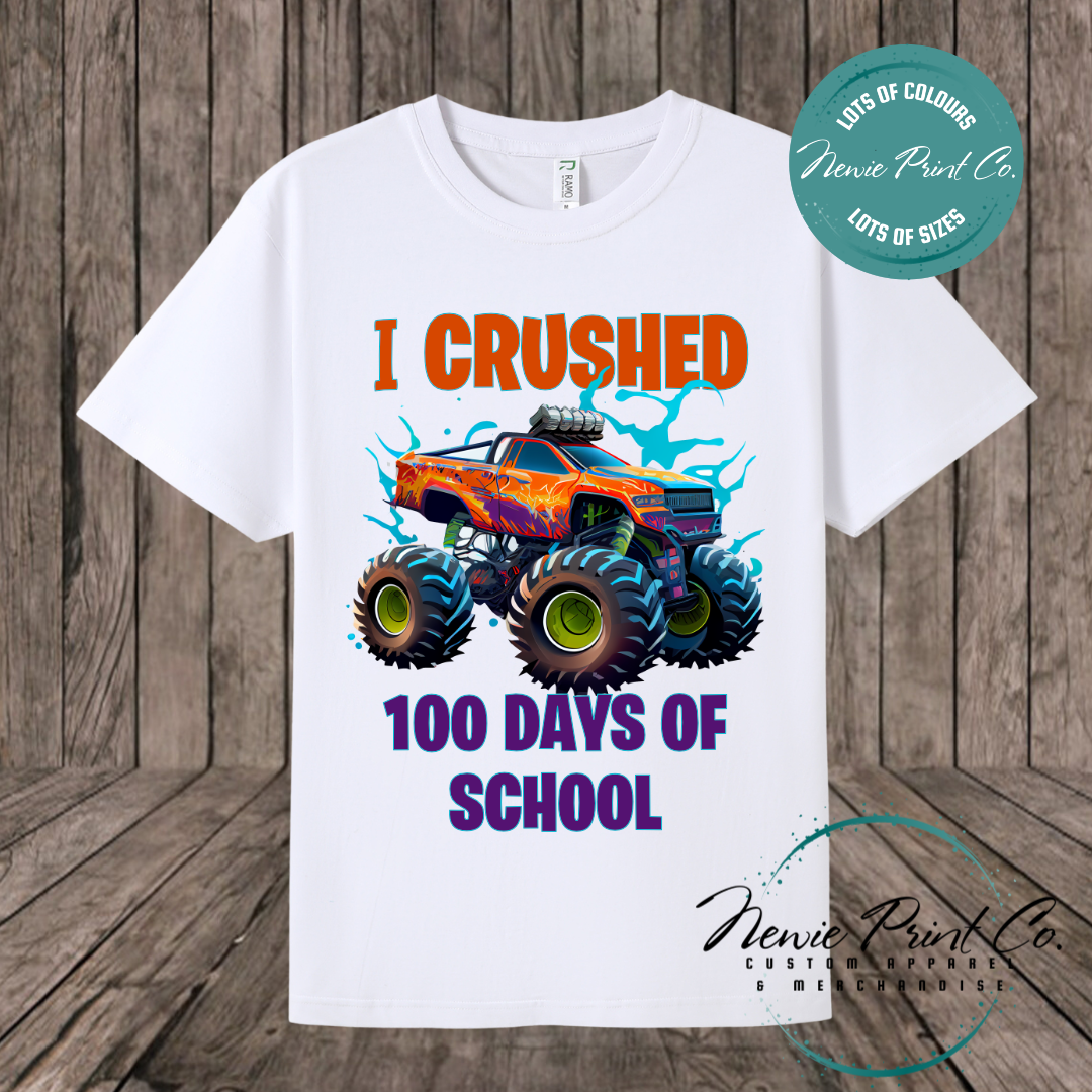 Celebrate 100 Days of School with custom t-shirts! Personalised with names, printed on premium cotton. Fast shipping Australia-wide.