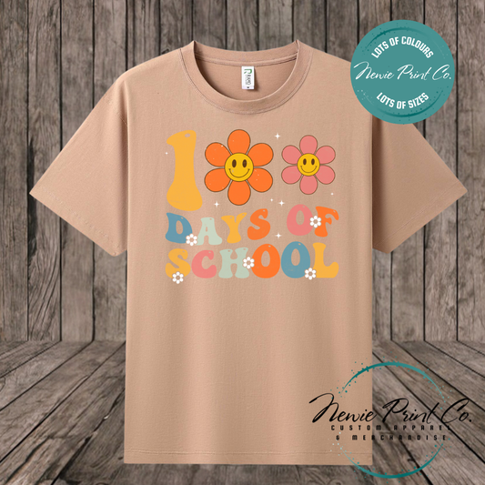 Celebrate 100 Days of School with custom t-shirts! Personalised with names, printed on premium cotton. Fast shipping Australia-wide.