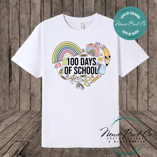 Celebrate 100 Days of School with custom t-shirts! Personalised with names, printed on premium cotton. Fast shipping Australia-wide.