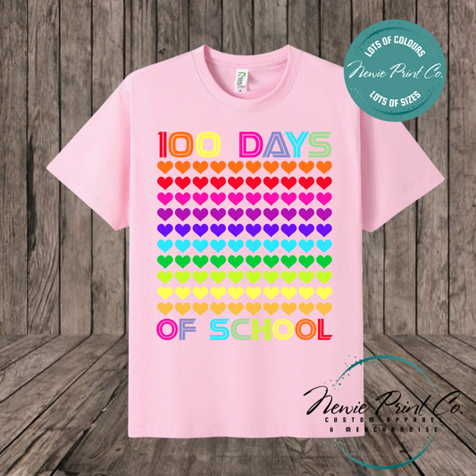Celebrate 100 Days of School with custom t-shirts! Personalised with names, printed on premium cotton. Fast shipping Australia-wide.