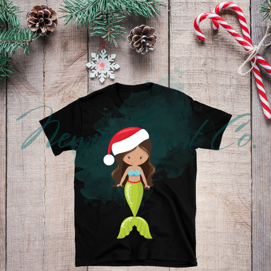 Santa Mermaid - Christmas T-shirt