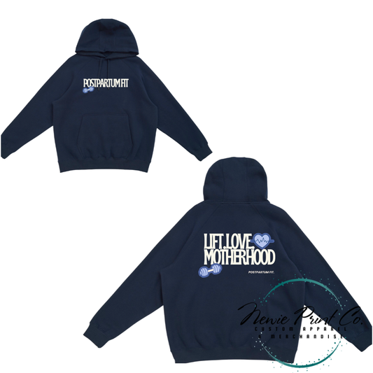 Post Partum Fit Hoodie- Navy