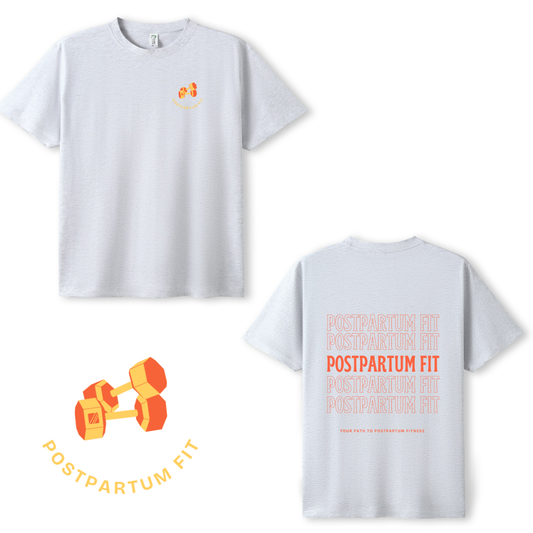 Post Partum Fit Tee- Snow Marle