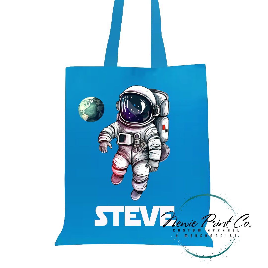 Astronaut - Personalized Tote/Library Bag