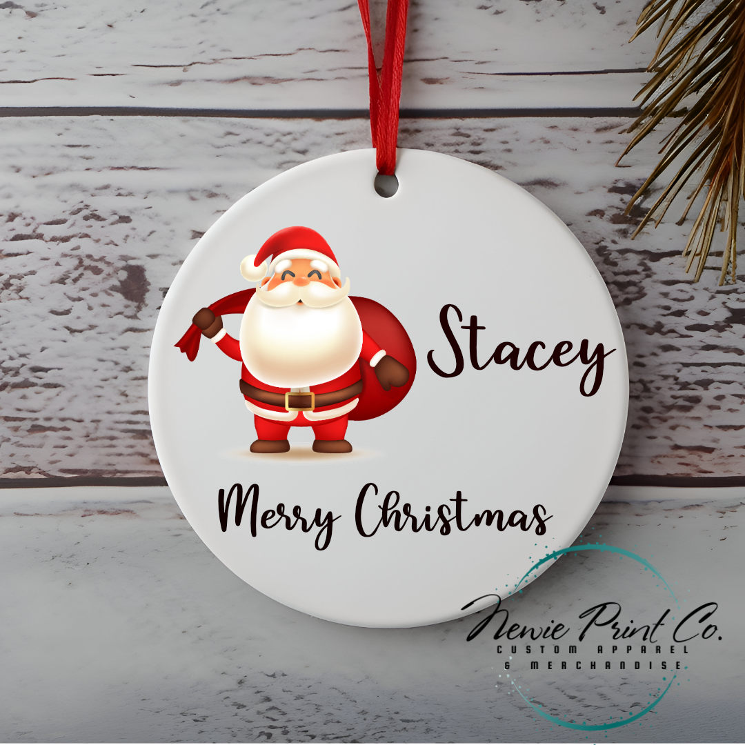 Santa - Personalised Ornament - Christmas Keepsake