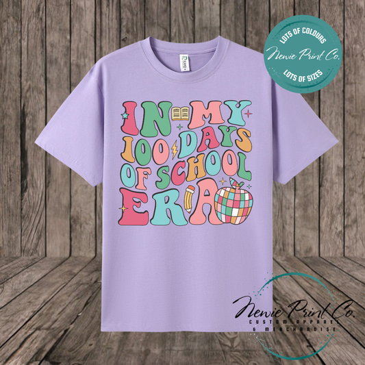 Celebrate 100 Days of School with custom t-shirts! Personalised with names, printed on premium cotton. Fast shipping Australia-wide.