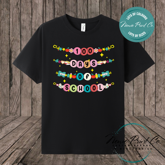 Celebrate 100 Days of School with custom t-shirts! Personalised with names, printed on premium cotton. Fast shipping Australia-wide.