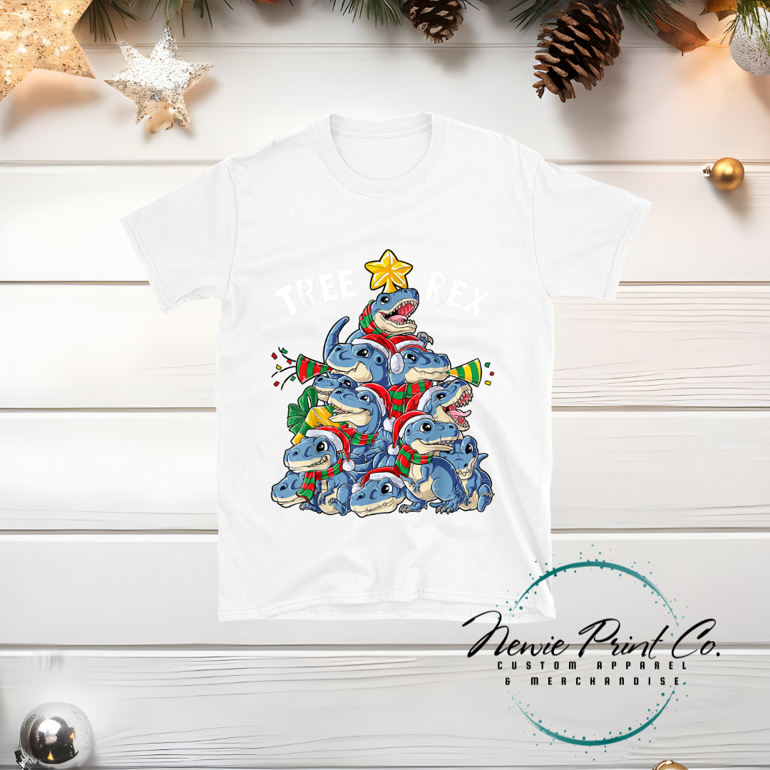 Tree Rex Stack - Christmas T-shirt