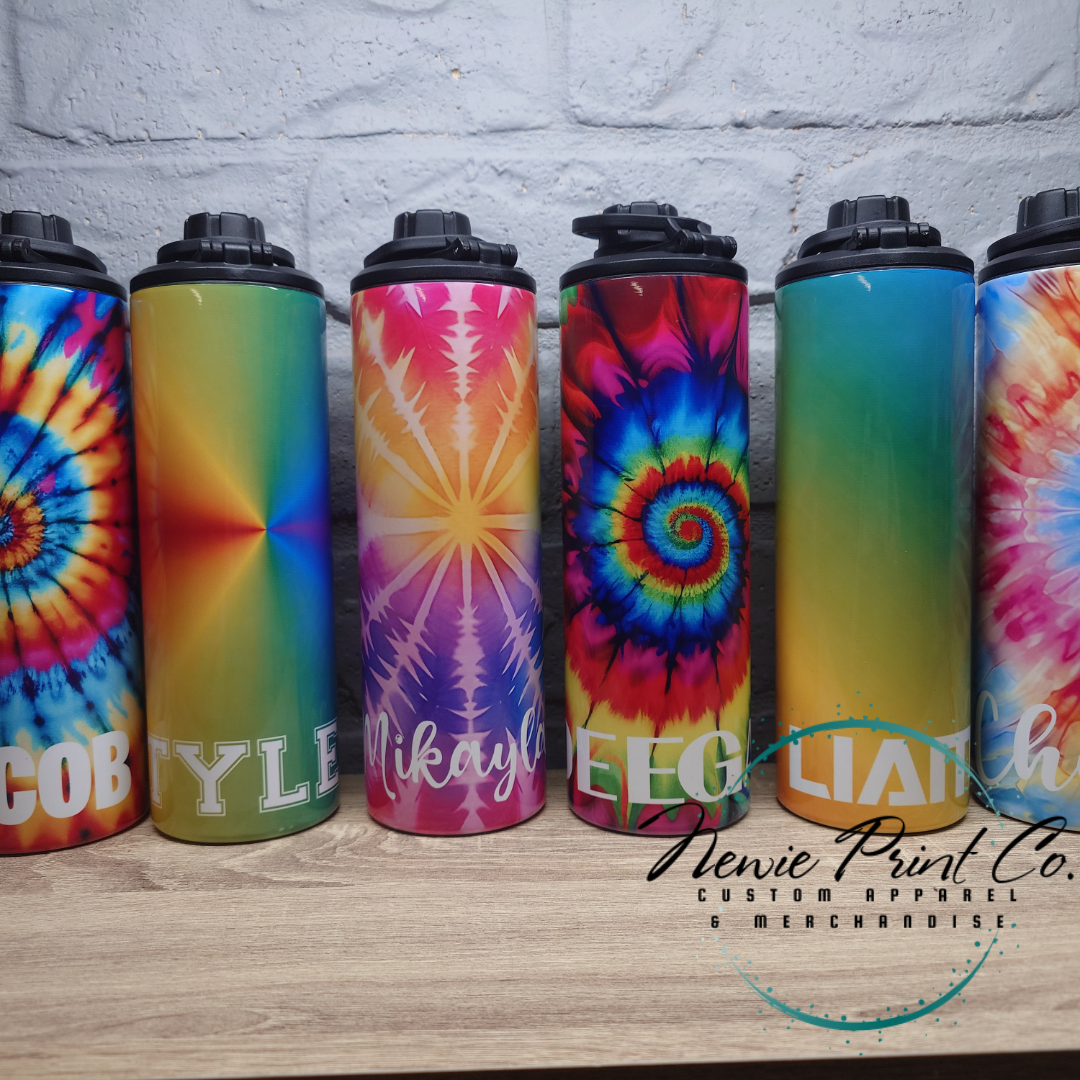 Tye Dye Smooth - Insulated Drink Bottles - Printed