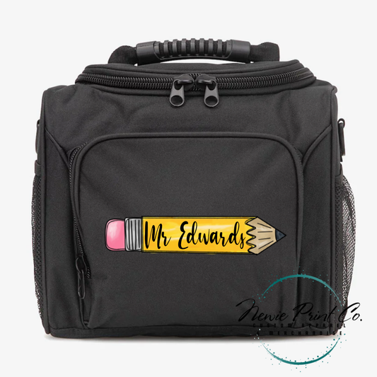 Custom insulated lunch cooler for teachers, perfect end-of-year or Christmas gift