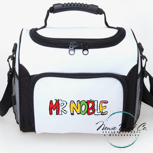 Custom insulated lunch cooler for teachers, perfect end-of-year or Christmas gift