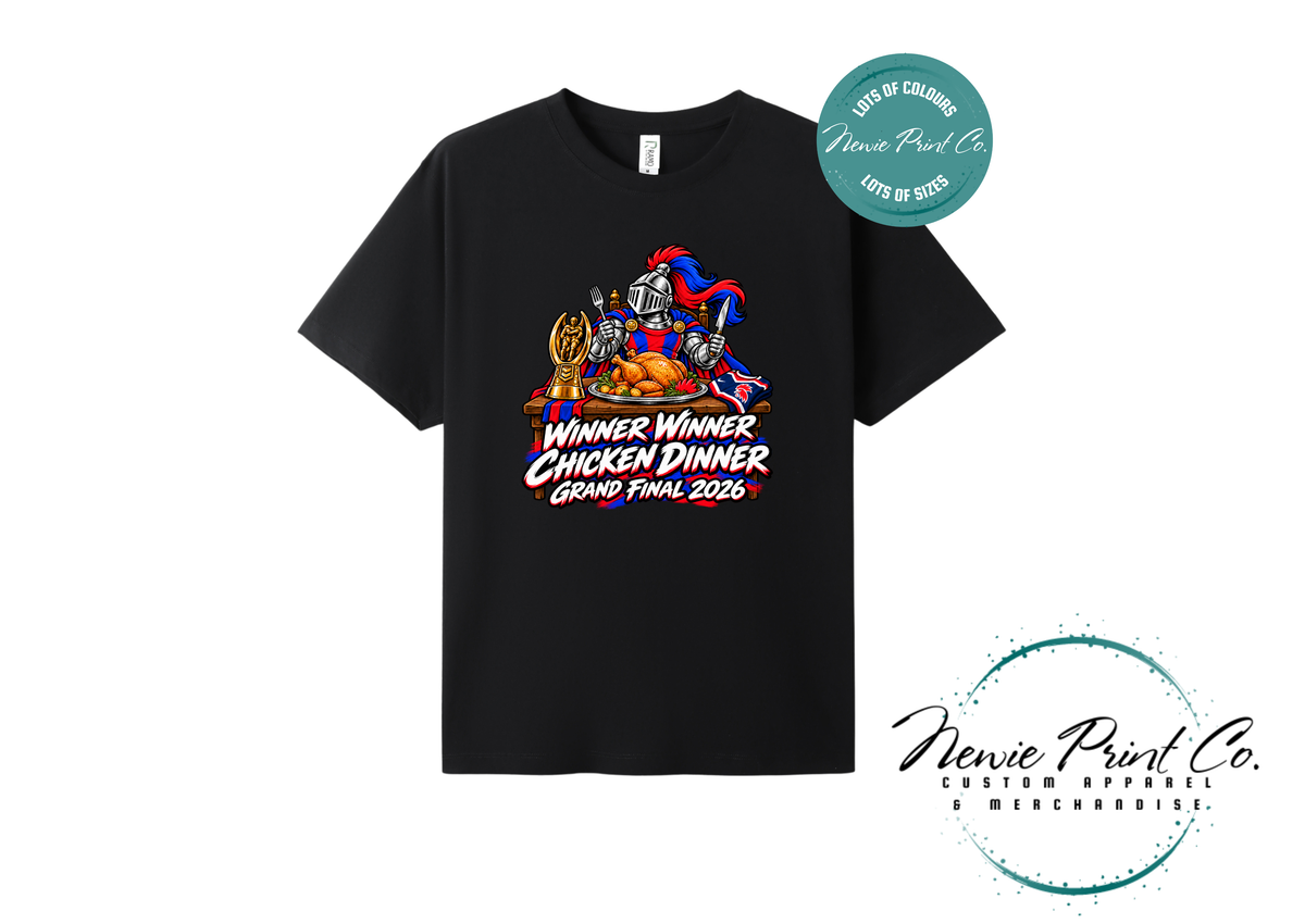 Newcastle Knights Winner Winner Chicken Dinner Grand Final 2026 Supporter T-Shirt