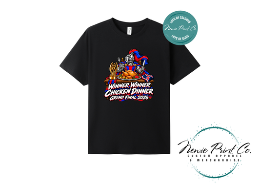 Newcastle Knights Winner Winner Chicken Dinner Grand Final 2026 Supporter T-Shirt