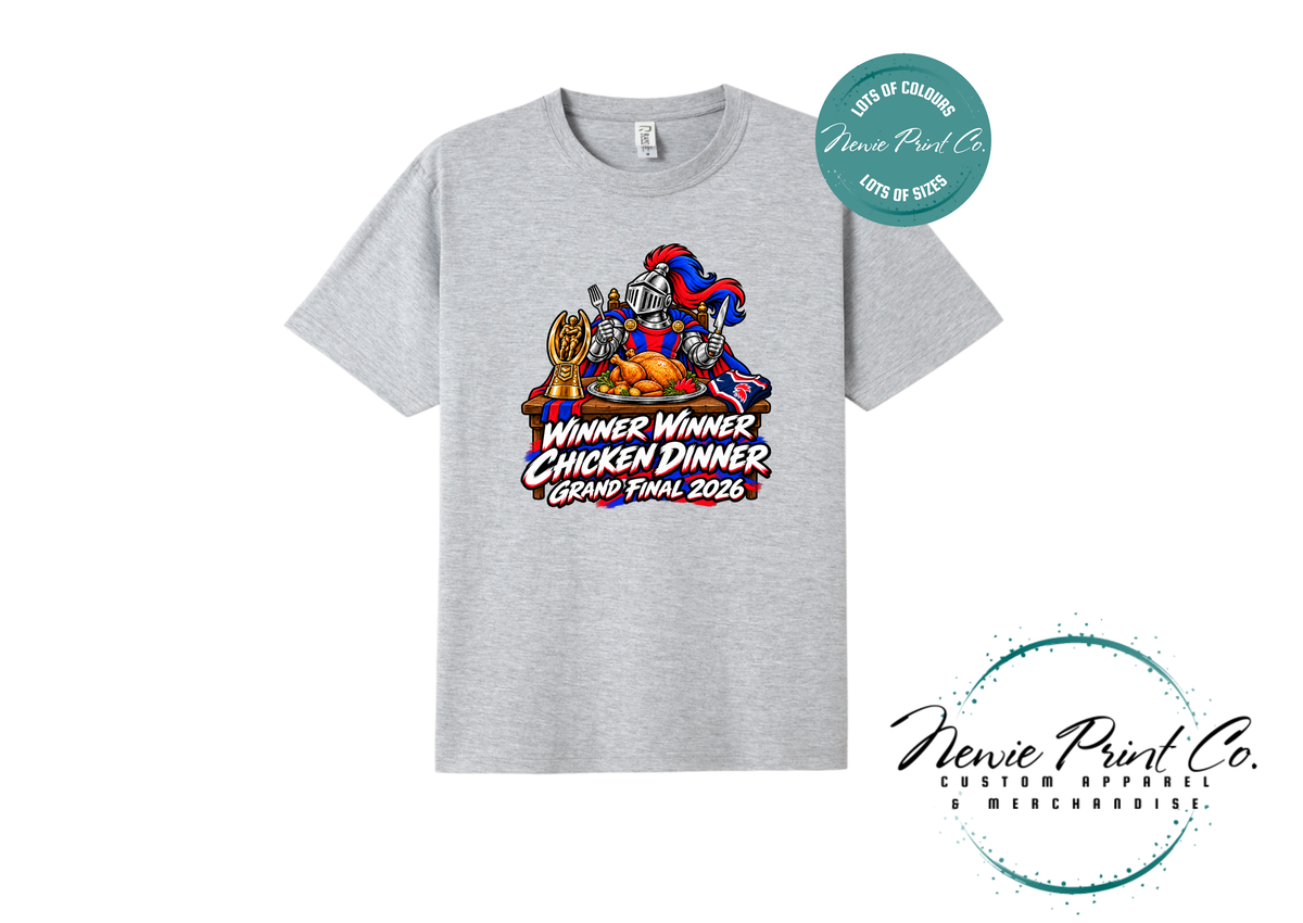 Newcastle Knights Winner Winner Chicken Dinner Grand Final 2026 Supporter T-Shirt