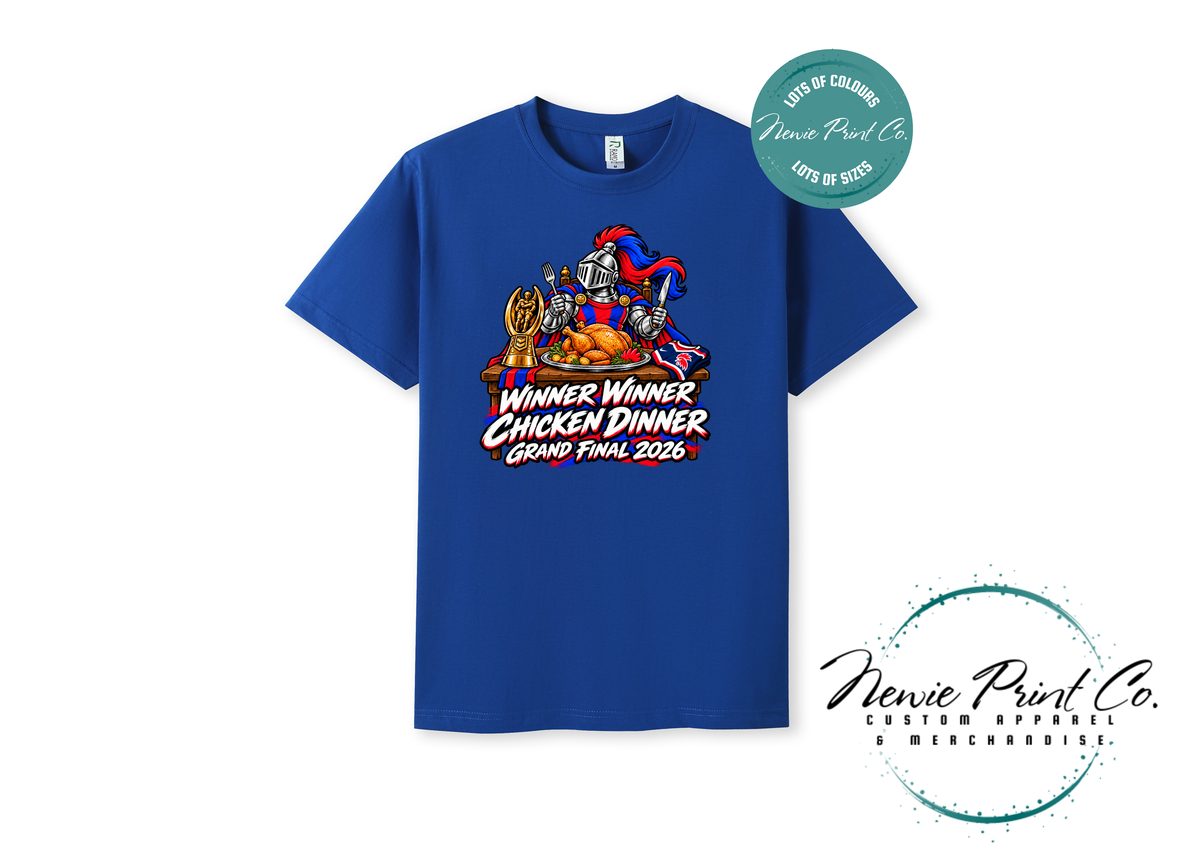 Newcastle Knights Winner Winner Chicken Dinner Grand Final 2026 Supporter T-Shirt