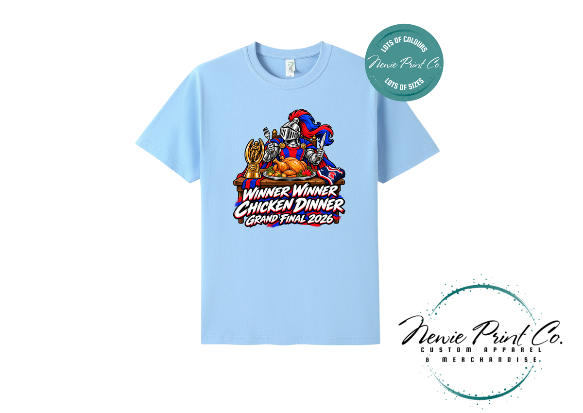 Newcastle Knights Winner Winner Chicken Dinner Grand Final 2026 Supporter T-Shirt