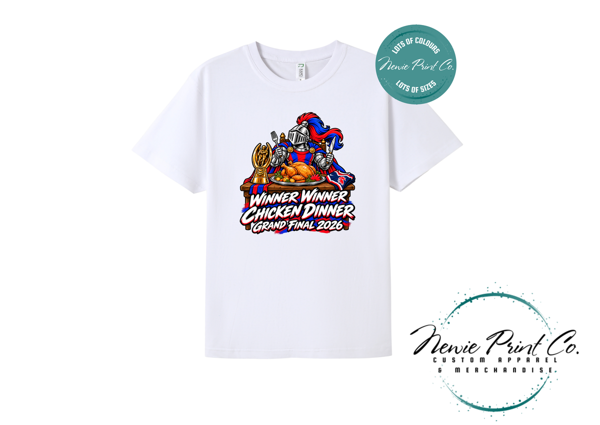 Newcastle Knights Winner Winner Chicken Dinner Grand Final 2026 Supporter T-Shirt