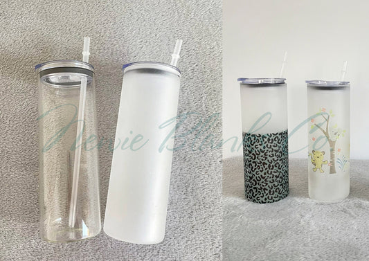 Blanks - 25oz Glass Sublimation Tumblers - Blanks