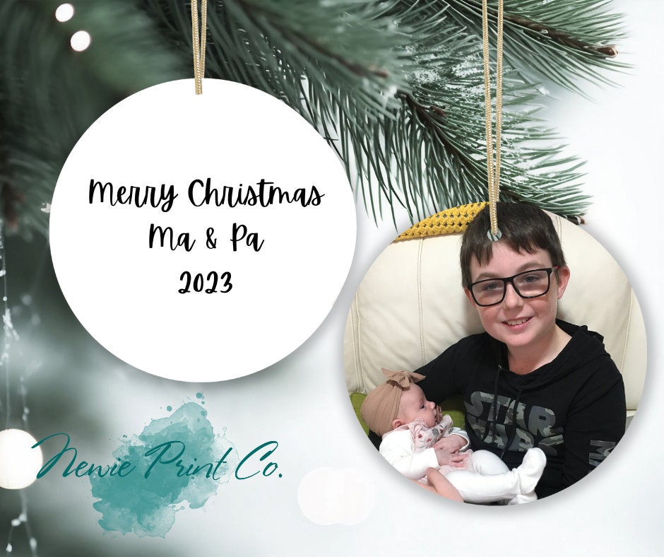 Custom Photo Aluminum Ornament - Christmas Keepsake