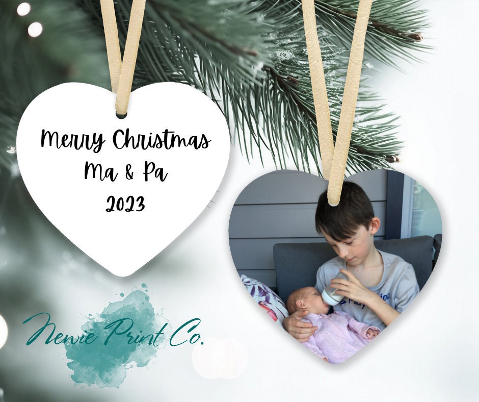 Custom Photo Aluminum Ornament - Christmas Keepsake