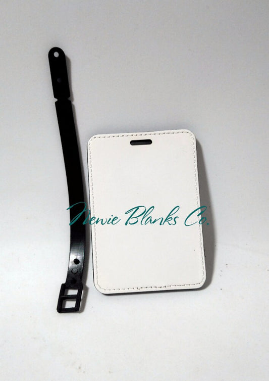 PU Leather Bag Tag - Rectangle