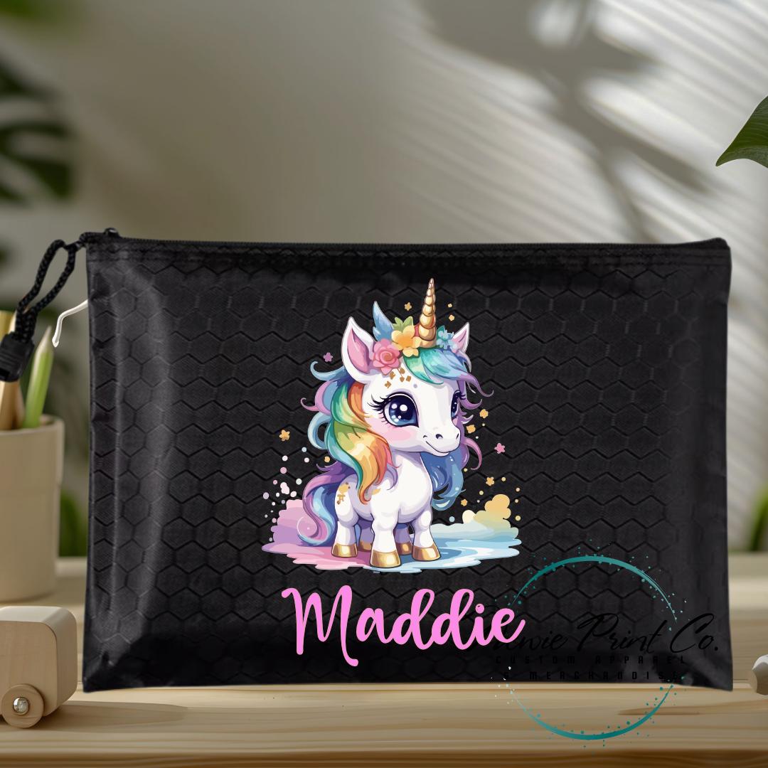 Bright Unicorn - Custom Pencil Case