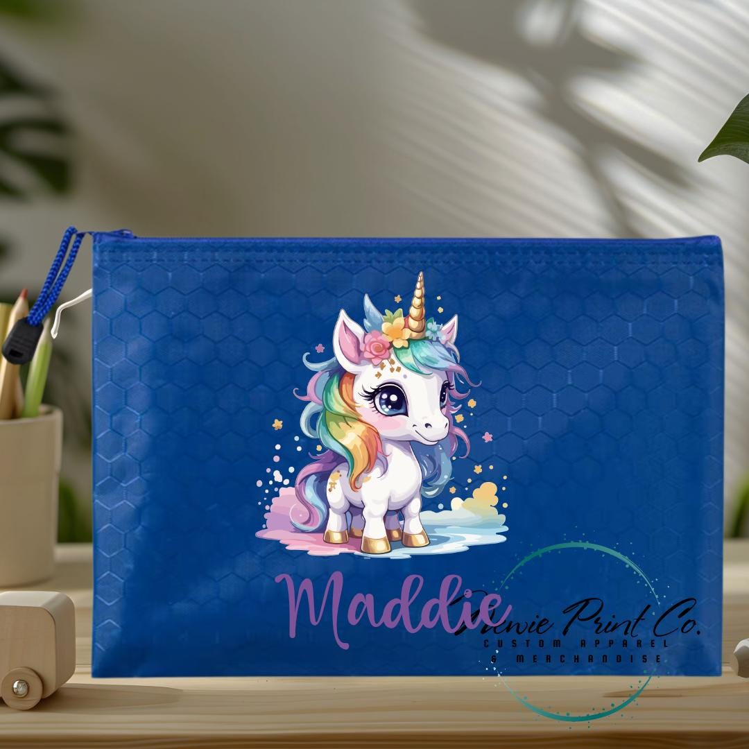 Bright Unicorn - Custom Pencil Case