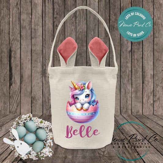 Unicorn Egg - Easter Bunny Ear Tote
