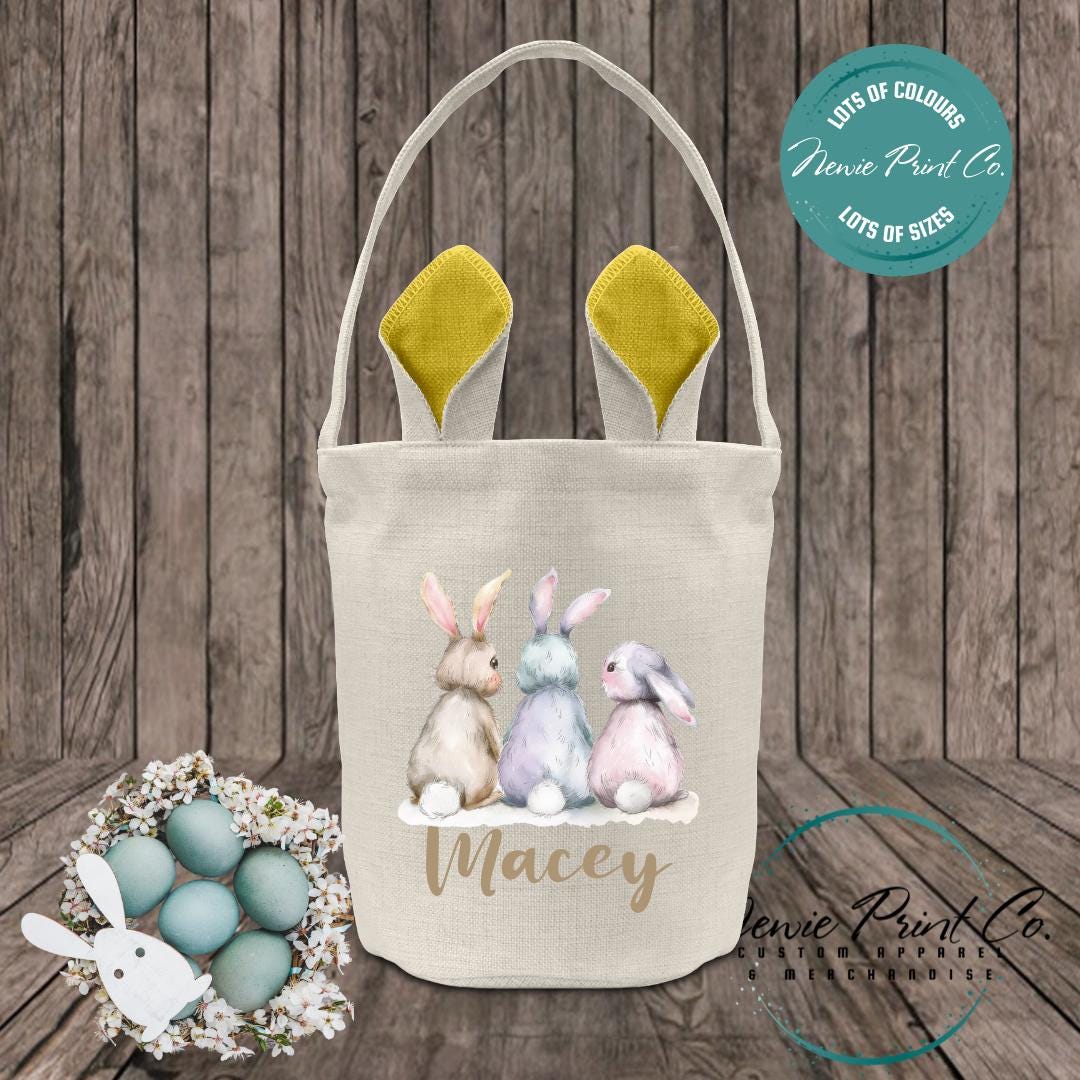 Three Bunnies - Easter Bunny Ear Tote
