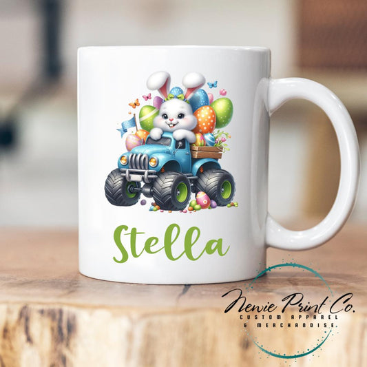 Monster Truck Bunny Easter Mug