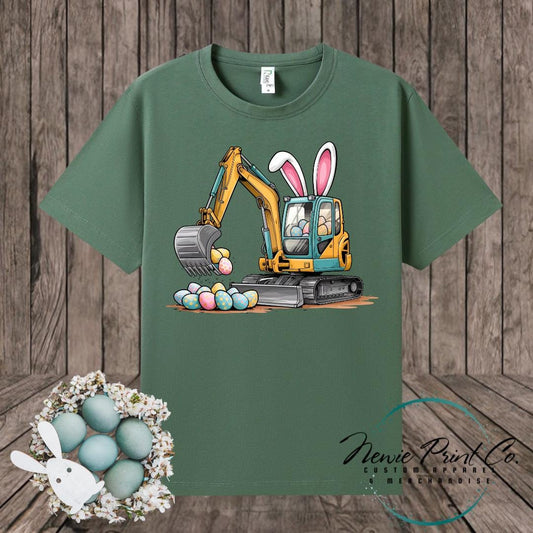 Eggscavator - Easter T-shirt Adult