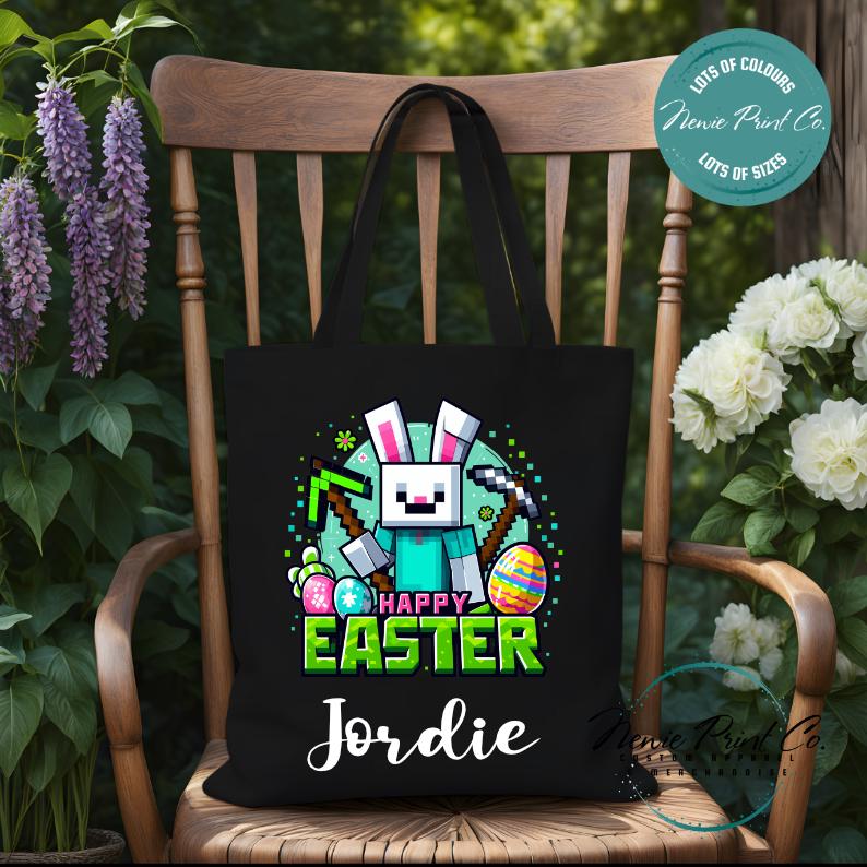 Gamer - Easter Personalized Tote/Library Bag