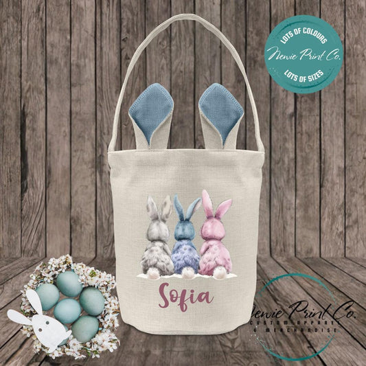 Three Bunny Butts - Easter Bunny Ear Tote
