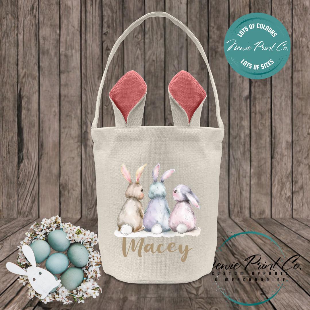 Three Bunnies - Easter Bunny Ear Tote
