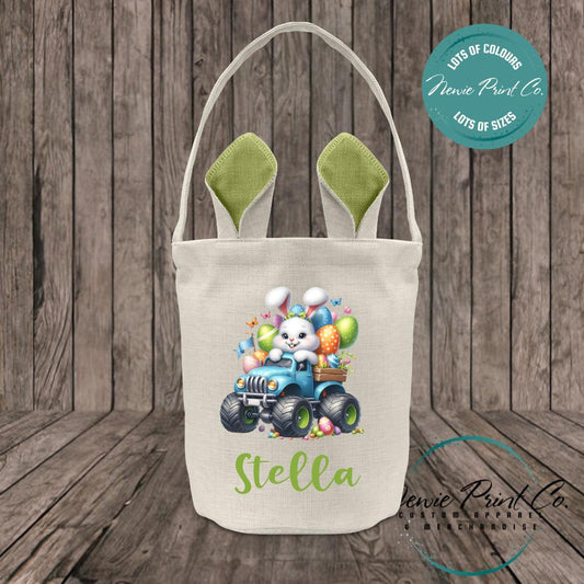 Monster Truck Bunny - Easter Bunny Ear Tote