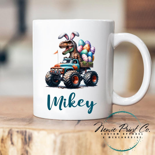 Monster Truck Dino Easter Mug