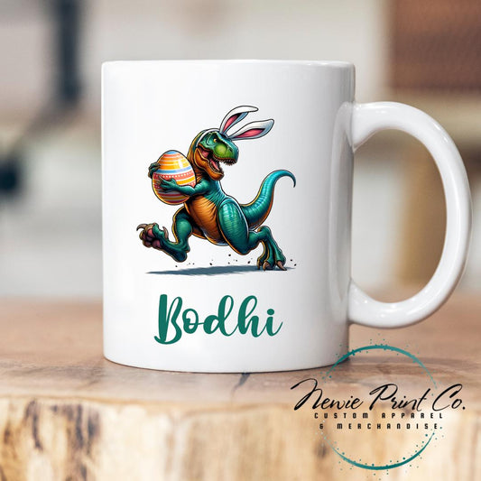 Dino Running Egg Easter Mug